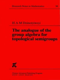 cover of the book The Analogue of the Group Algebra for Topological Semigroups