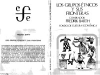 cover of the book Los grupos étnicos y sus fronteras: la organización social de las diferencias culturales