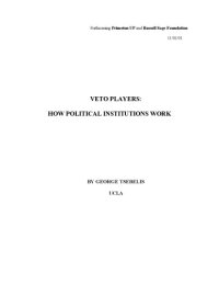 cover of the book Veto Players: How Political Institutions Work