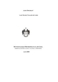 cover of the book Las viejas calles de Lima