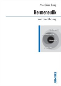 cover of the book Hermeneutik zur Einführung