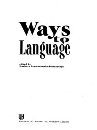 cover of the book Ways to language