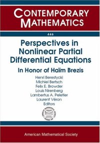 cover of the book Perspectives in Nonlinear Partial Differential Equations: In Honor of Haim Brezis (Contemporary Mathematics)