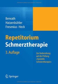 cover of the book Repetitorium Schmerztherapie, 3. Auflage