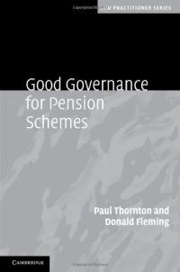 cover of the book Good Governance for Pension Schemes (Law Practitioner Series)