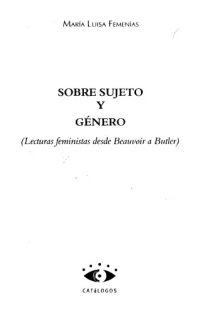 cover of the book Sobre sujeto y género: Lecturas feministas desde Beauvoir a Butler