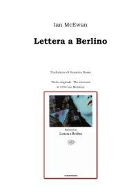 cover of the book Lettera a Berlino