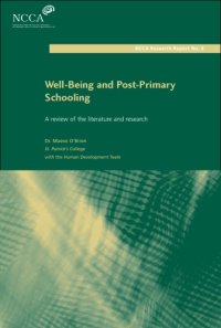 cover of the book Well-Being and Post-Primary Schooling: A Review of the Literature and Research