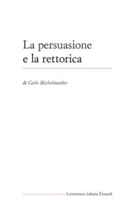 cover of the book La persuasione e la rettorica