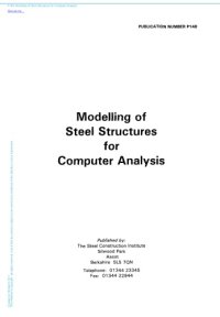 cover of the book Modelling of Steel Structures for Computer Analysis