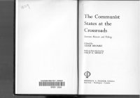 cover of the book Communist States at the Crossroads: Between Moscow and Peking