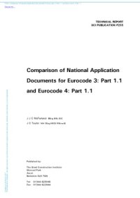 cover of the book Technical Report: Comparison of National Application Documents for Eurocode 3: Part 1.1 and Eurocode 4: Part 1.1