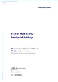 cover of the book Steel in multi-storey residential buildings