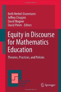 cover of the book Equity in Discourse for Mathematics Education: Theories, Practices, and Policies