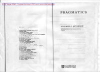 cover of the book Pragmatics