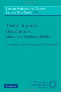 cover of the book Theory of p-adic distributions: linear and nonlinear models