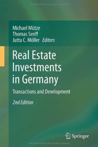 cover of the book Real Estate Investments in Germany: Transactions and Development