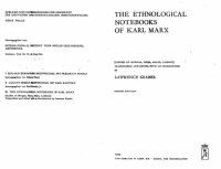 cover of the book The Ethnological Notebooks of Karl Marx: (Studies of Morgan, Phear, Maine, Lubbock)