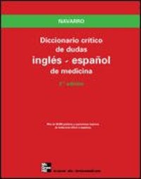 cover of the book Diccionario crítico de dudas inglés-español de medicina