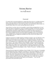 cover of the book Sinister Barrier