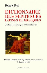 cover of the book Dictionnaire des sentences latines et grecques