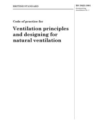 cover of the book Code of Practice for Ventilation Principles and Designing for Natural Ventilation