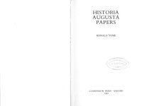 cover of the book Historia Augusta Papers