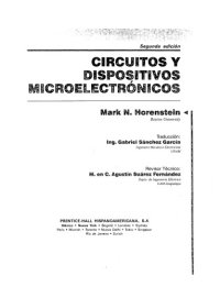 cover of the book Circuitos y dispositivos microelectrónicos