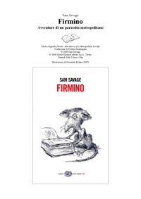 cover of the book Firmino. Avventure di un parassita metropolitano