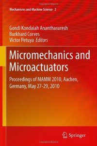 cover of the book Micromechanics and Microactuators: Proceedings of MAMM 2010, Aachen, Germany, May 27-29, 2010