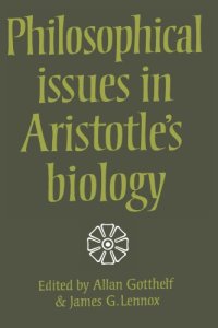 cover of the book Philosophical Issues in Aristotle's Biology