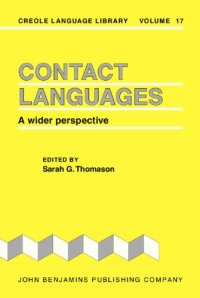 cover of the book Contact languages: a wider perspective  (Creole Language Library)