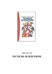 cover of the book Tecniche di seduzione