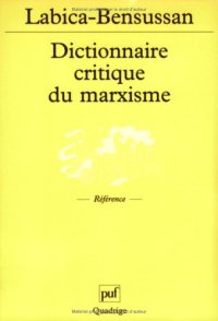 cover of the book Dictionnaire critique du marxisme