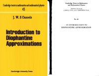 cover of the book Introduction to Diophantine Approximations