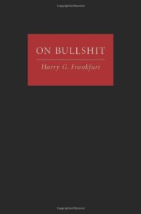 cover of the book On Bullshit