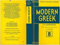 cover of the book Teach Yourself Modern Greek