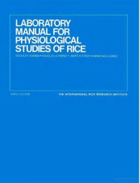 cover of the book Laboratory Manual for Physiological Studies of Rice