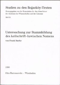 cover of the book Untersuchung zur Stammbildung des keilschrift-luwischen Nomens