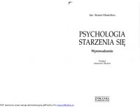 cover of the book Psychologia starzenia sie