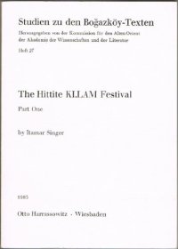 cover of the book The Hittite KI.LAM festival, Volume 1