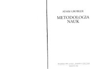 cover of the book Metodologia nauk