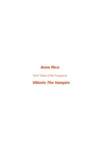 cover of the book Vittorio The Vampire