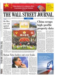 cover of the book The Wall Street Journal Asia Vol. XXXV No. 118 dated Thursday February 17, 2011