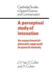 cover of the book A Perceptual Study of Intonation: An Experimental-Phonetic Approach to Speech Melody