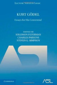 cover of the book Kurt Gödel: Essays for his Centennial