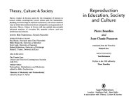 cover of the book Reproduction in Education, Society and Culture