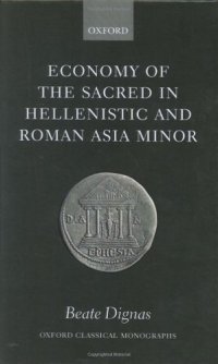 cover of the book Economy of the Sacred in Hellenistic and Roman Asia Minor