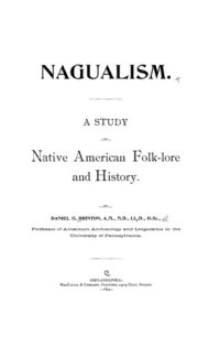 cover of the book Nagualism. A Study in Native American Folk-lore and History