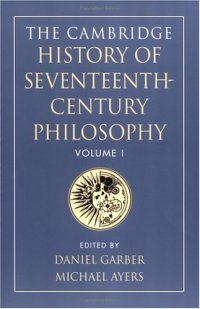 cover of the book The Cambridge History of Seventeenth-Century Philosophy, Volume I